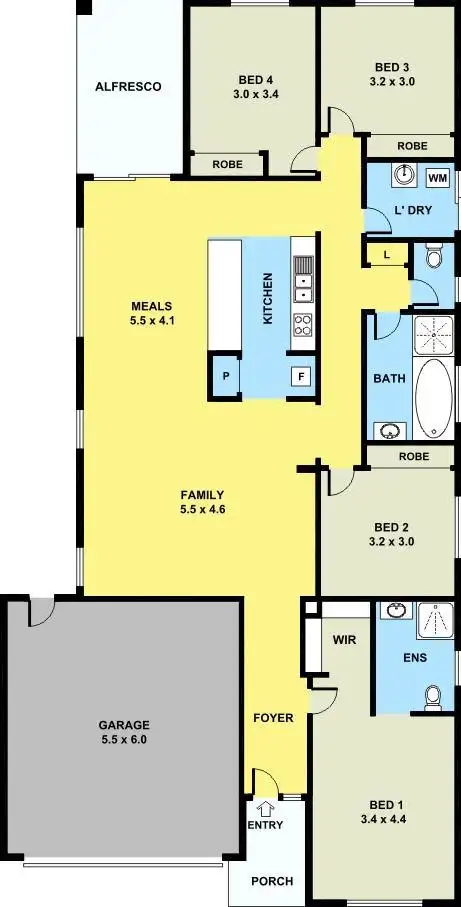 Floorplan of Homely house listing, 12 Gretel Way, Tarneit VIC 3029
