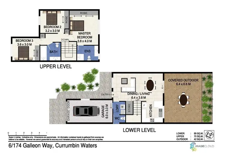 Floorplan of Homely townhouse listing, 6/174 Galleon Way, Currumbin Waters QLD 4223