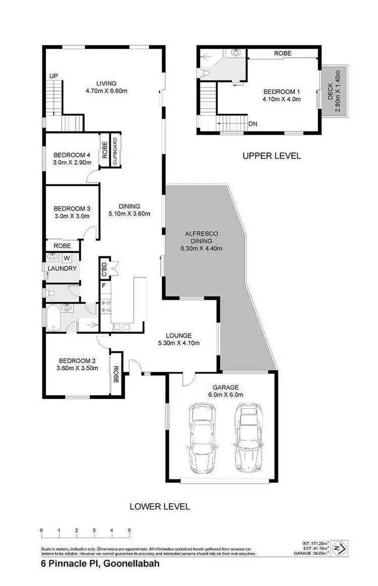 Floorplan of Homely house listing, 6 Pinnacle Place, Goonellabah NSW 2480