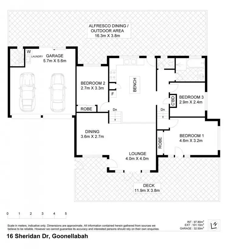 Floorplan of Homely house listing, 16 Sheridan Drive, Goonellabah NSW 2480