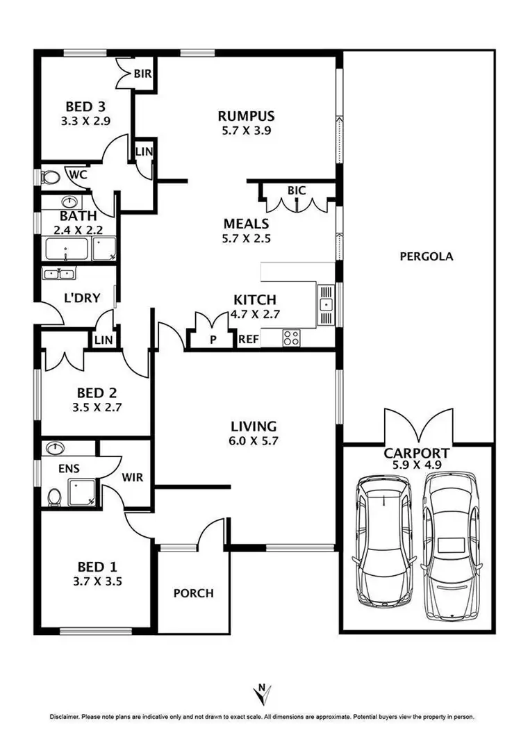 Floorplan of Homely house listing, 33 Marjorie Avenue, Sunbury VIC 3429
