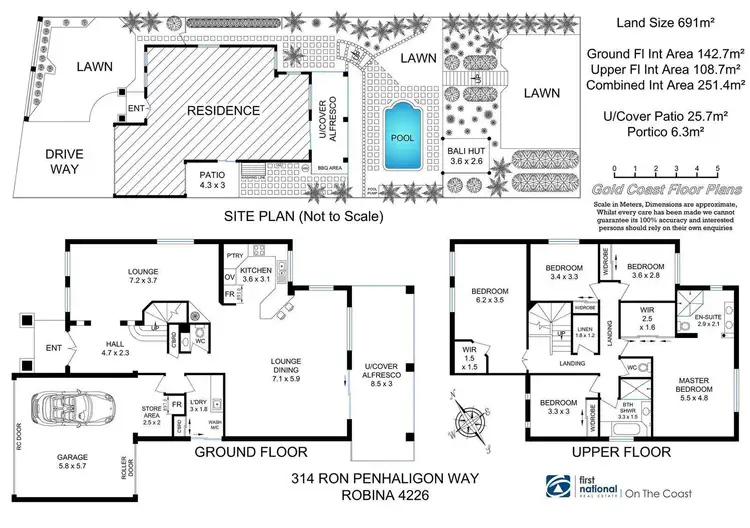 Floorplan of Homely house listing, 314 Ron Penhaligon Way, Robina QLD 4226