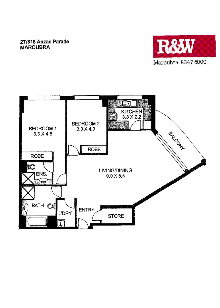 Floorplan of Homely apartment listing, 27/818 Anzac Parade, Maroubra NSW 2035
