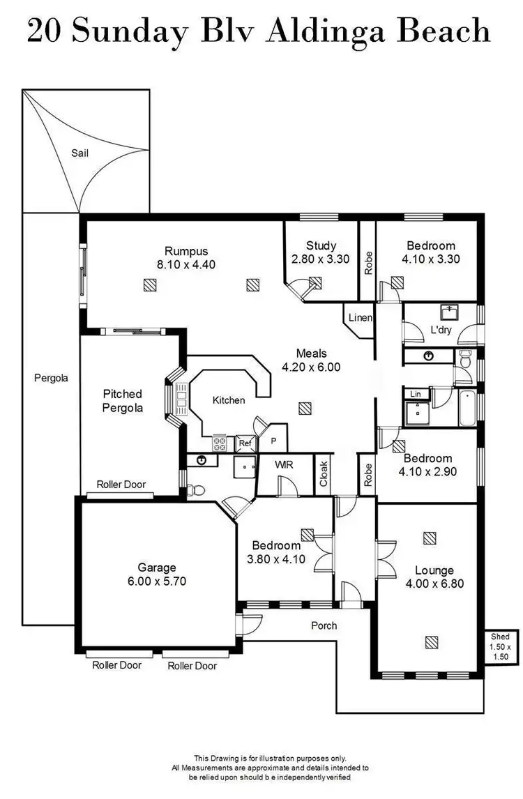 Floorplan of Homely house listing, 20 Sunday Boulevard, Aldinga Beach SA 5173