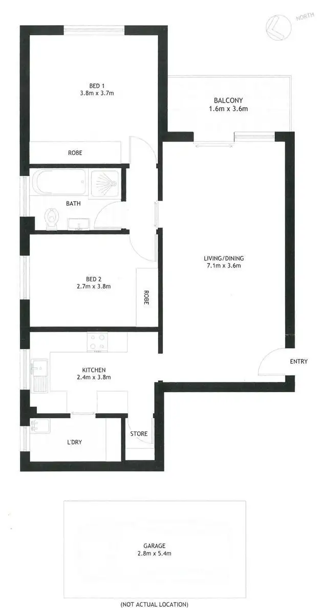 Floorplan of Homely apartment listing, 4/2-6 Bowen Street, Chatswood NSW 2067