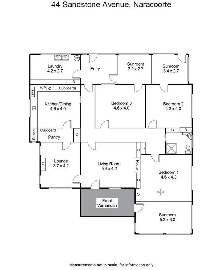 Floorplan of Homely house listing, 44 Sandstone Avenue, Naracoorte SA 5271