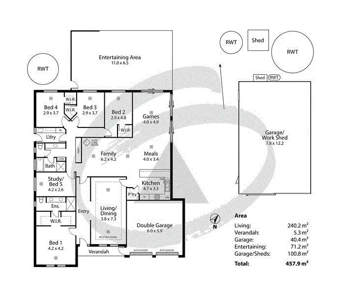 Floorplan of Homely house listing, 7 Hawthorn Street, Nairne SA 5252