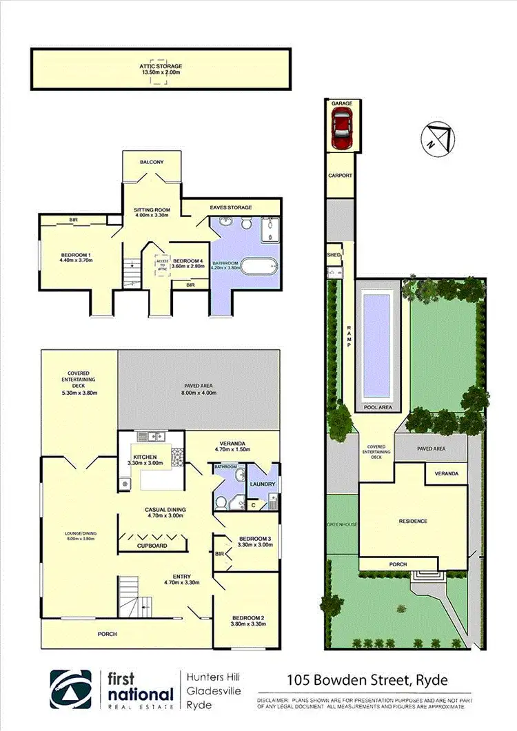 Floorplan of Homely house listing, 105 Bowden Street, Ryde NSW 2112