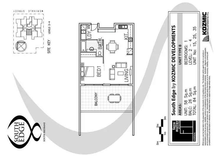 Floorplan of Homely apartment listing, 35/78 Merivale Street, South Brisbane QLD 4101