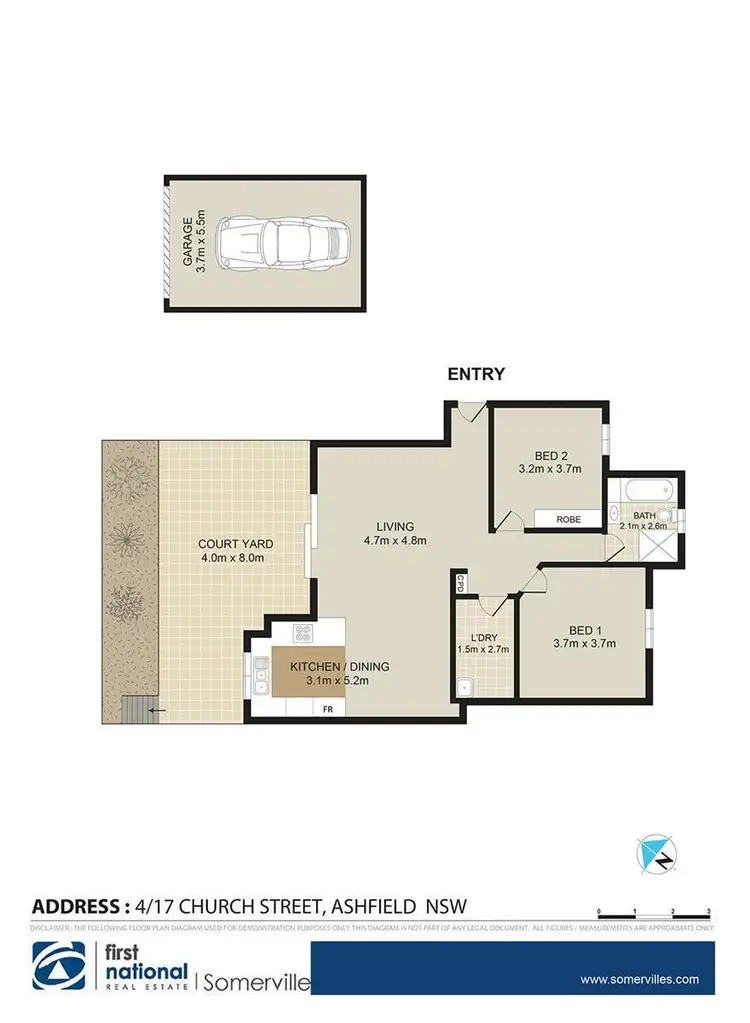 Floorplan of Homely apartment listing, 4/17 Church Street, Ashfield NSW 2131