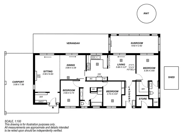 Floorplan of Homely house listing, 133 Yarrabee Road, Greenhill SA 5140