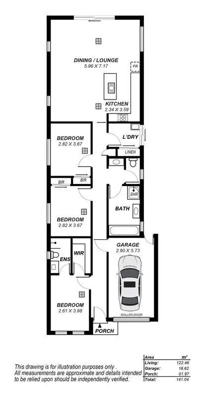 Floorplan of Homely house listing, 5a Dabinet Crescent, Dudley Park SA 5008