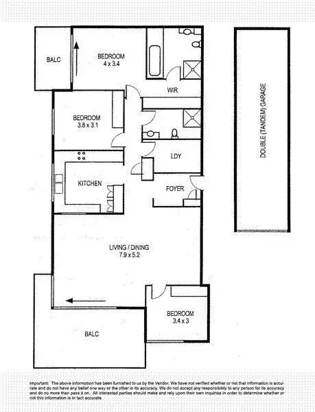 Floorplan of Homely apartment listing, 8/42-44 Victoria Parade, Manly NSW 2095