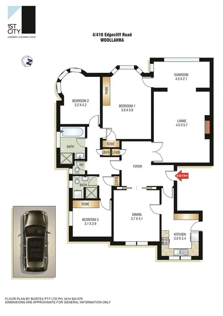 Floorplan of Homely apartment listing, 4/410 Edgecliff Road, Woollahra NSW 2025