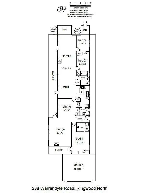 Floorplan of Homely house listing, 238 Warrandyte Road, Ringwood North VIC 3134