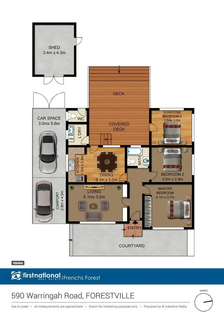 Floorplan of Homely house listing, 590 Warringah Road, Forestville NSW 2087