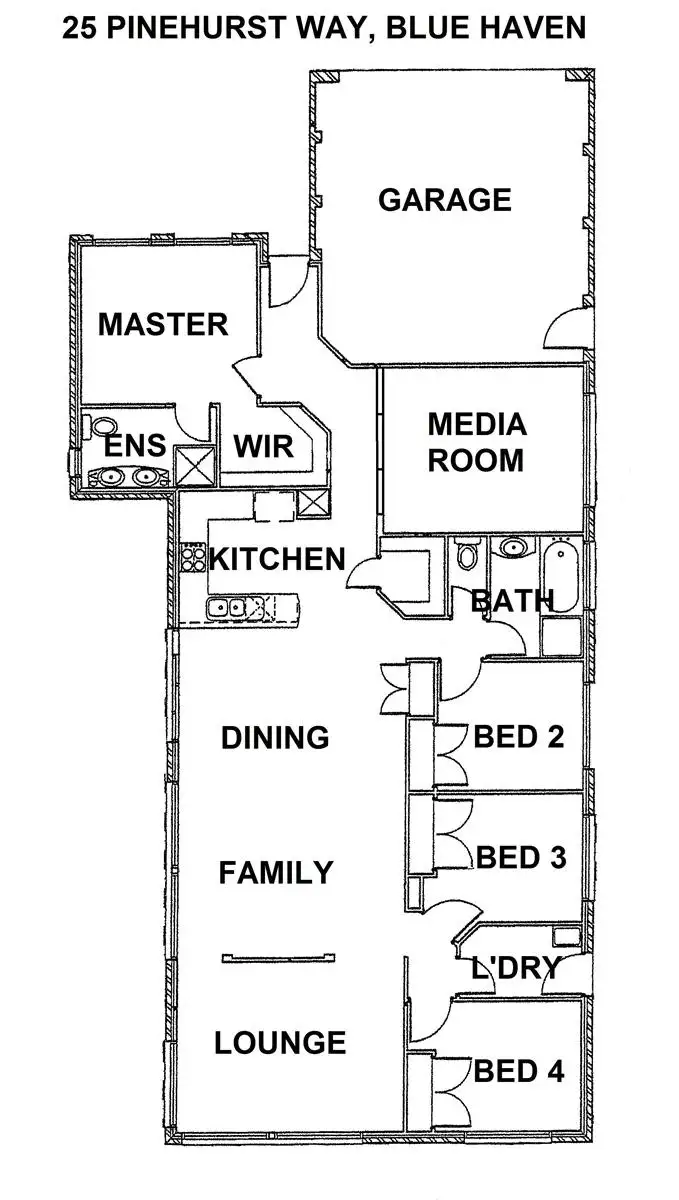 Floorplan of Homely house listing, 25 Pinehurst Way, Blue Haven NSW 2262