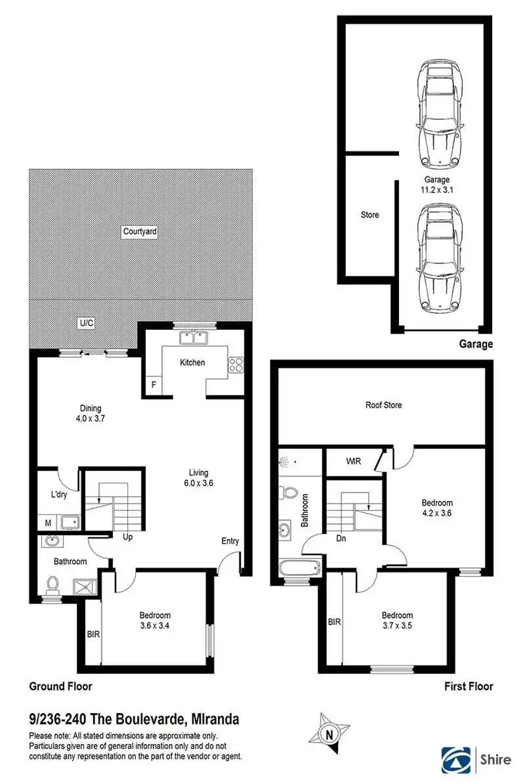 Floorplan of Homely townhouse listing, 9/236-340 The Boulevarde, Miranda NSW 2228