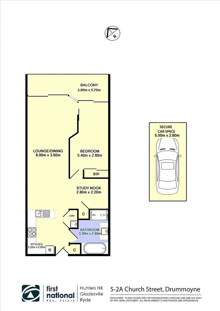 Floorplan of Homely apartment listing, 5/2A Church Street, Drummoyne NSW 2047