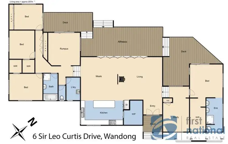 Floorplan of Homely house listing, 6 Sir Leo Curtis Drive, Wandong VIC 3758