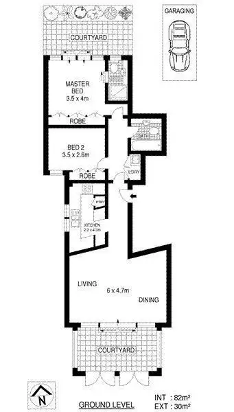 Floorplan of Homely apartment listing, 1/76 West Esplanade, Manly NSW 2095