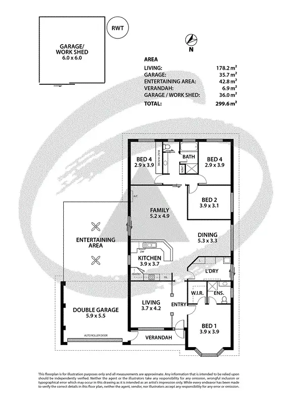 Floorplan of Homely house listing, 10 Craig Drive, Nairne SA 5252
