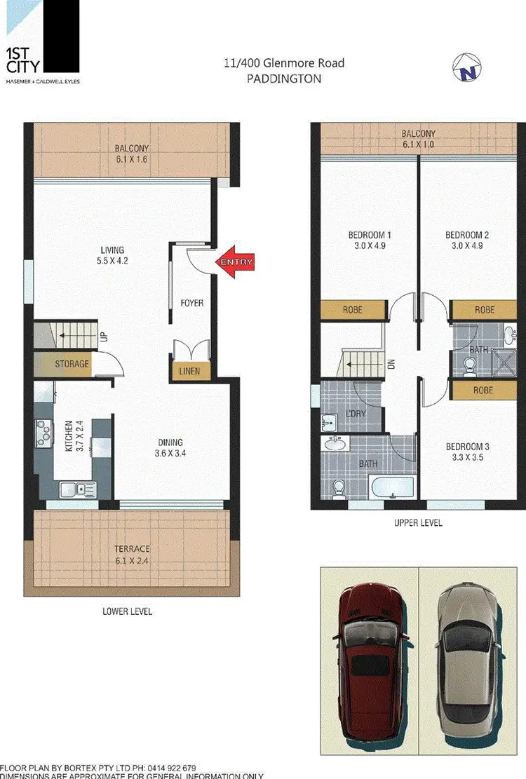 Floorplan of Homely apartment listing, 11/400 Glenmore Road, Paddington NSW 2021