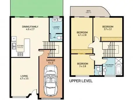 Floorplan of Homely townhouse listing, 6/71 Yachtsman Crescent, Salamander Bay NSW 2317