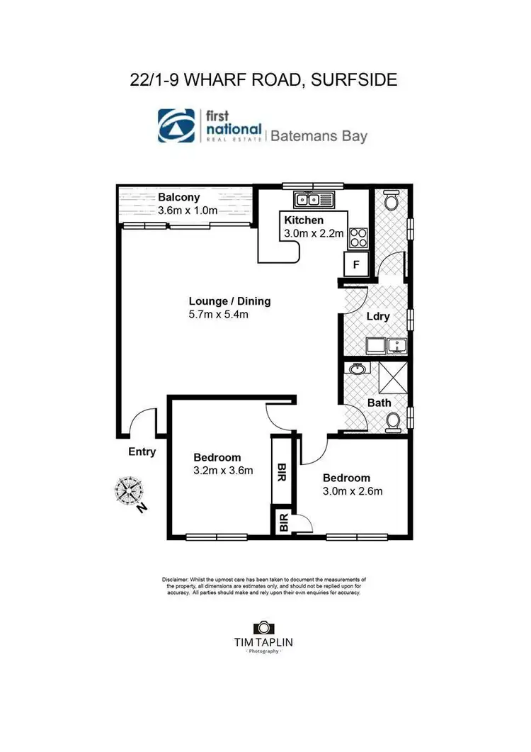 Floorplan of Homely unit listing, 22/1-9 Wharf Road, North Batemans Bay NSW 2536