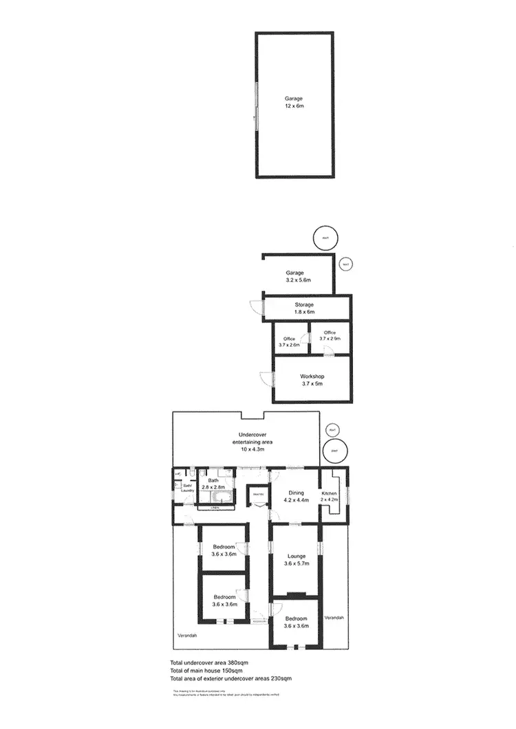 Floorplan of Homely house listing, 36 Adelaide Road, Mannum SA 5238