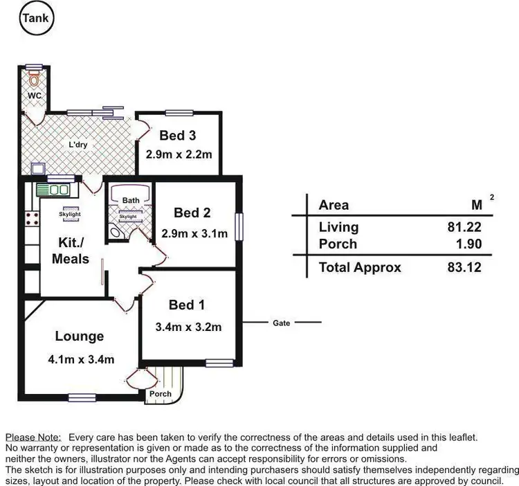 Floorplan of Homely house listing, 8 Simpson Avenue, Devon Park SA 5008