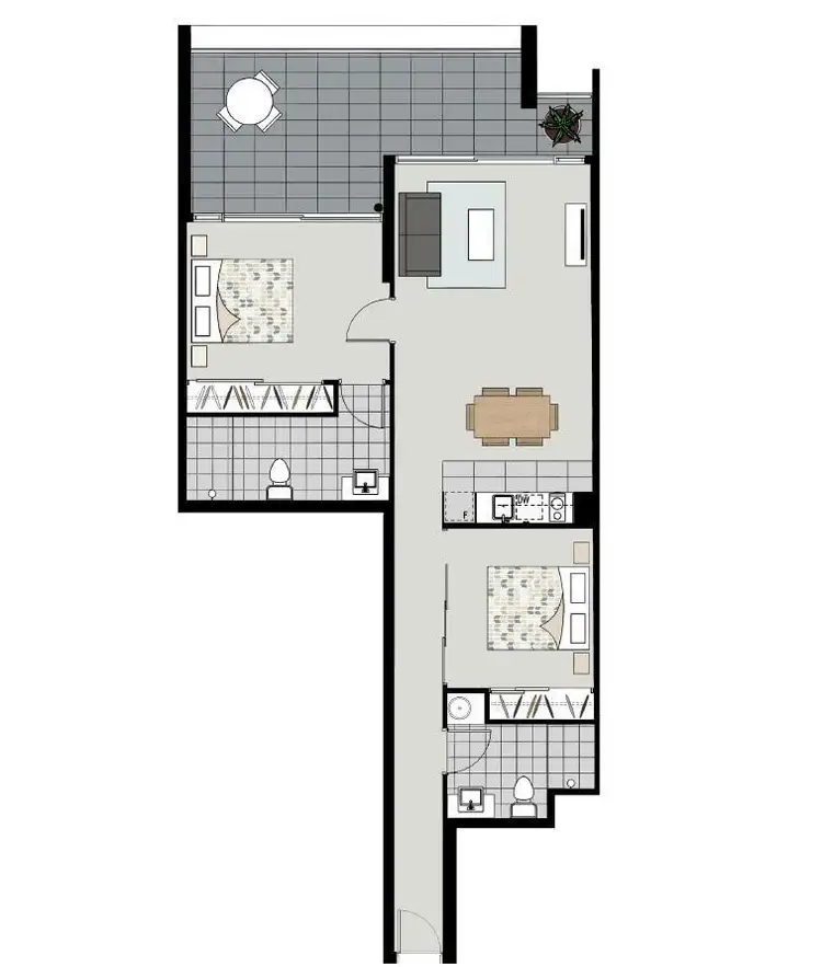 Floorplan of Homely apartment listing, 805/111 Quay Street, Brisbane QLD 4000