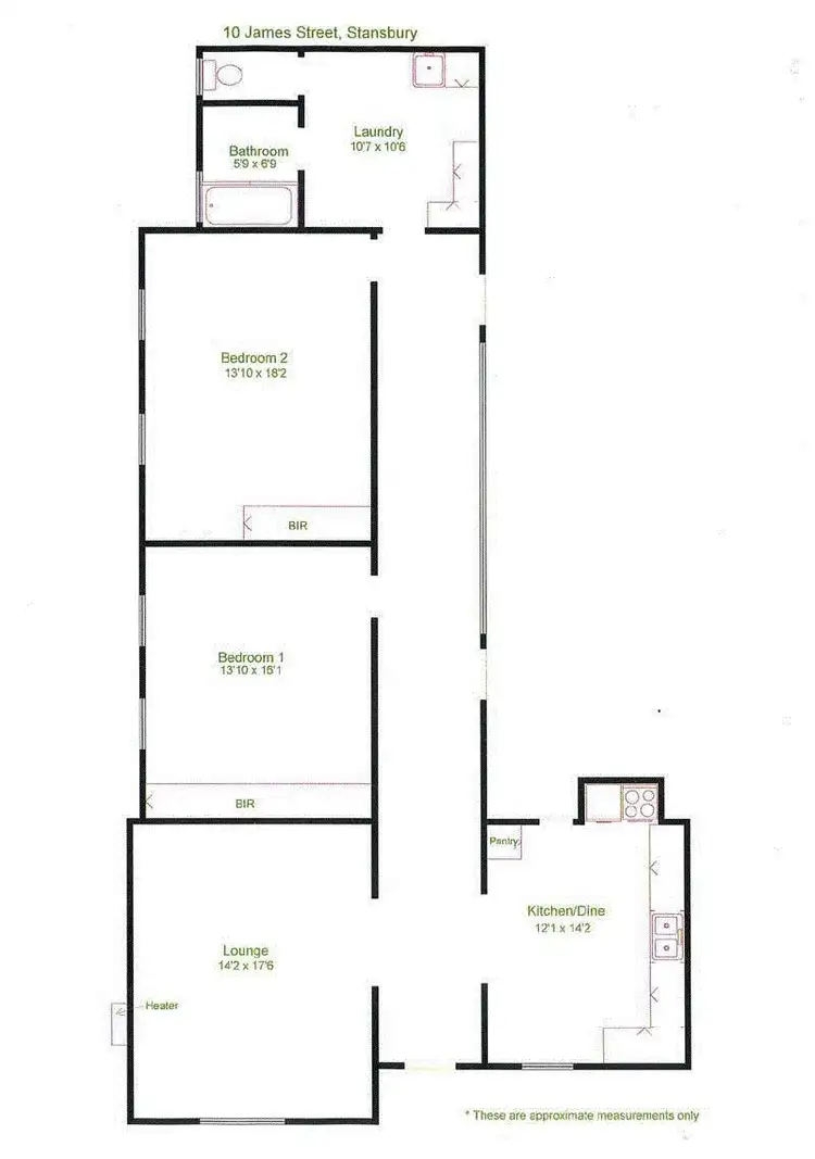 Floorplan of Homely house listing, 10 James Street, Stansbury SA 5582