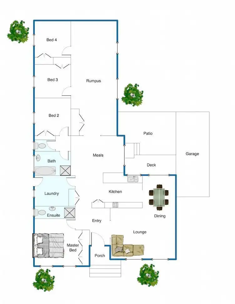 Floorplan of Homely house listing, 6 Plymouth Court, Dandenong North VIC 3175