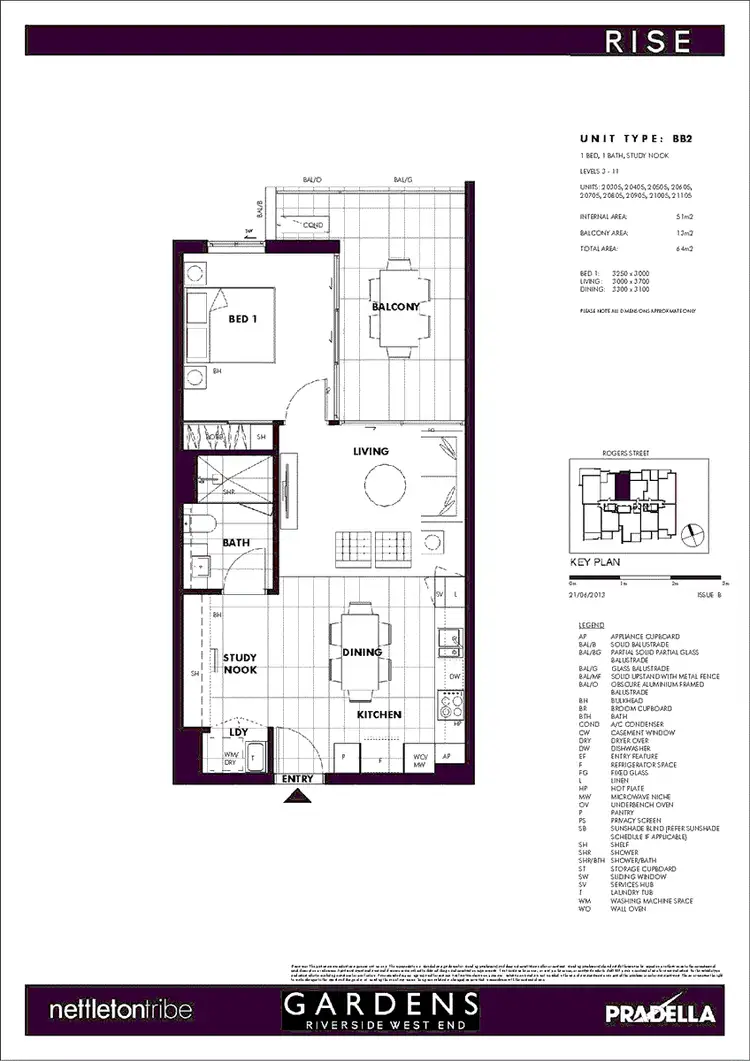 Floorplan of Homely apartment listing, 20305/60 Rogers Street, West End QLD 4101