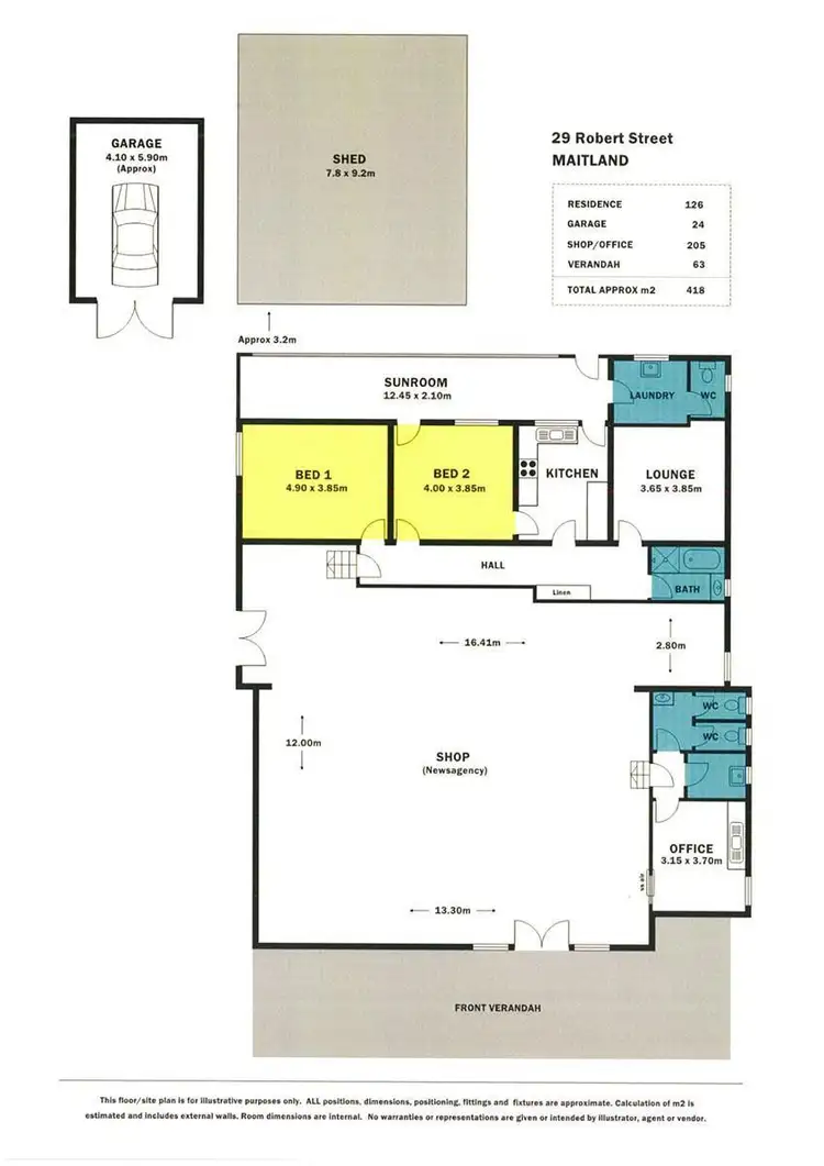 Floorplan of Homely house listing, 29 Robert Street, Maitland SA 5573