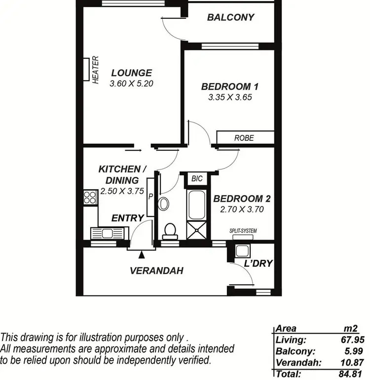 Floorplan of Homely unit listing, 14/11-15 O G Road, Klemzig SA 5087
