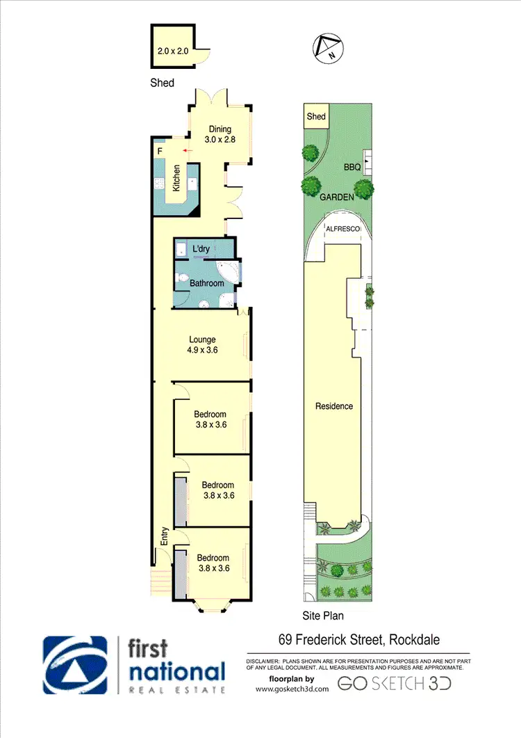 Floorplan of Homely house listing, 69 Frederick Street, Rockdale NSW 2216