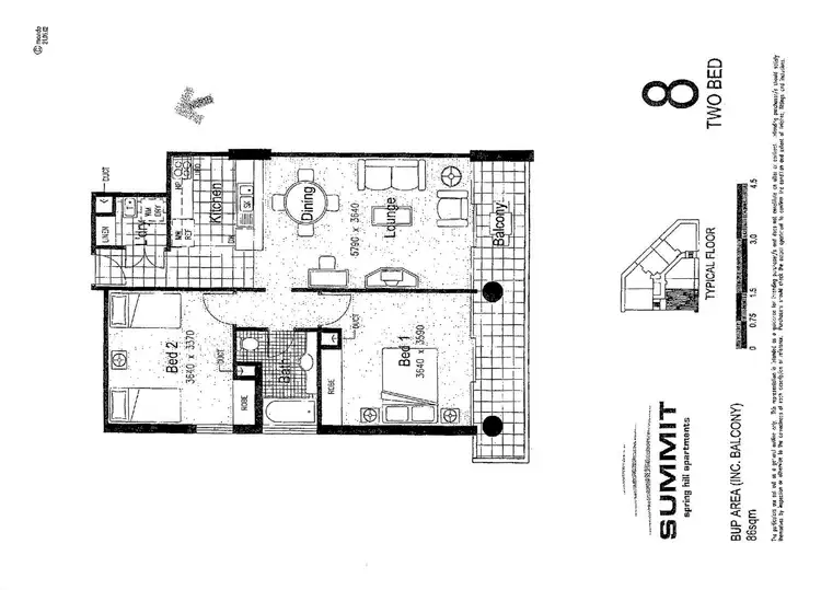 Floorplan of Homely apartment listing, 508/32 Leichhardt Street, Spring Hill QLD 4000