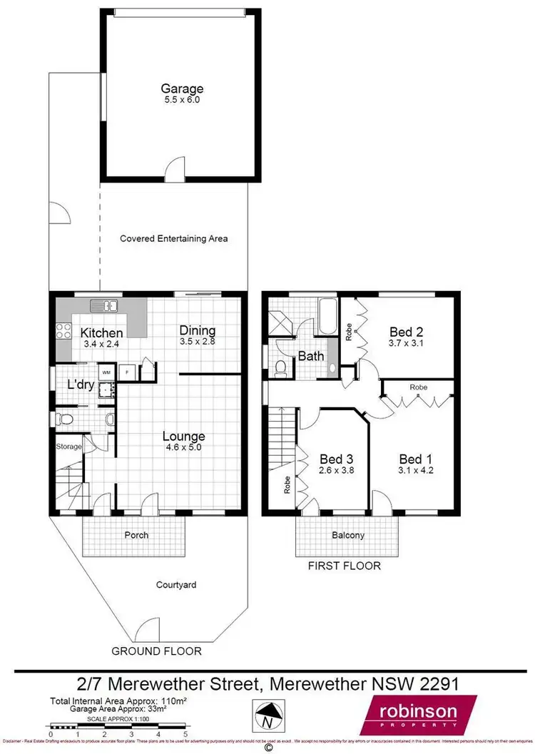 Floorplan of Homely townhouse listing, 2/7 Merewether Street, Merewether NSW 2291
