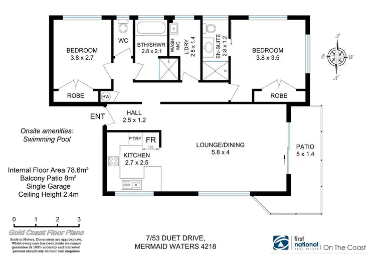 Floorplan of Homely apartment listing, 7/53 Duet Drive, Mermaid Waters QLD 4218
