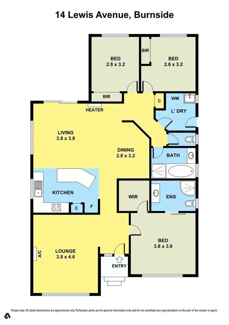 Floorplan of Homely house listing, 14 Lewis Avenue, Burnside VIC 3023