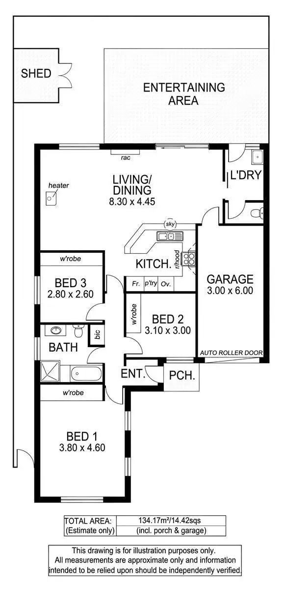 Floorplan of Homely unit listing, 2/192 Diagonal Road, Warradale SA 5046
