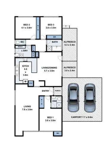 Floorplan of Homely house listing, 26 Smeaton Close, Lara VIC 3212