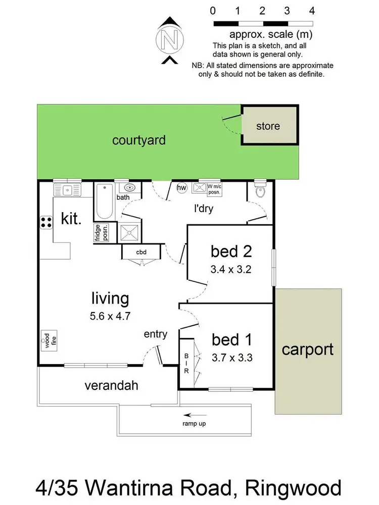 Floorplan of Homely unit listing, 4/35 Wantirna Road, Ringwood VIC 3134