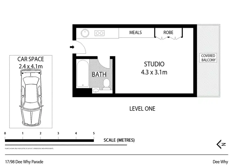 Floorplan of Homely unit listing, 17/98 Dee Why Parade, Dee Why NSW 2099