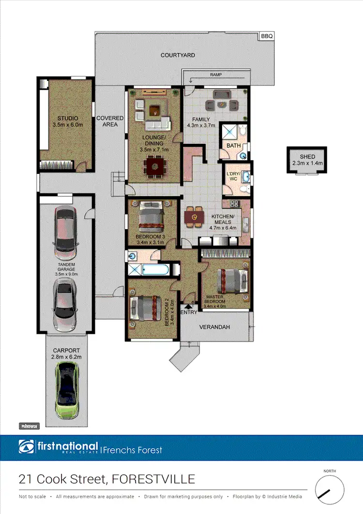 Floorplan of Homely house listing, 21 Cook Street, Forestville NSW 2087