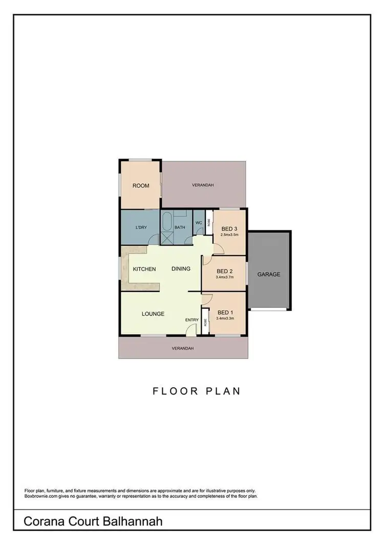 Floorplan of Homely house listing, 1/1 Corana Court, Balhannah SA 5242