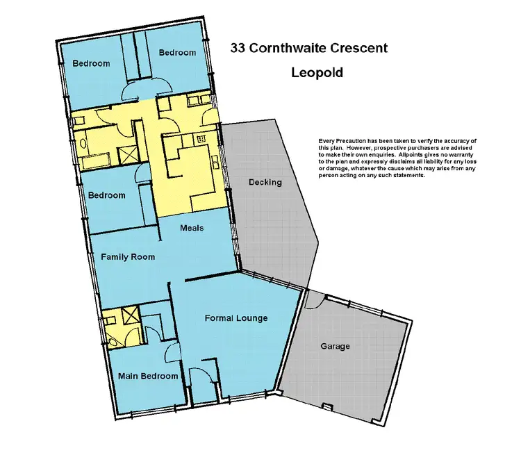 Floorplan of Homely house listing, 33 Cornthwaite Crescent, Leopold VIC 3224