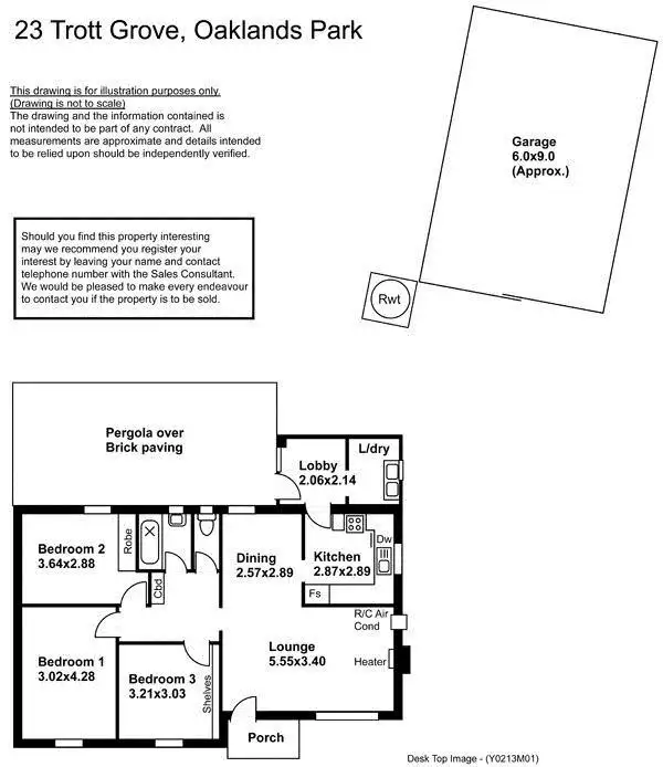 Floorplan of Homely house listing, 23 Trott Grove, Oaklands Park SA 5046